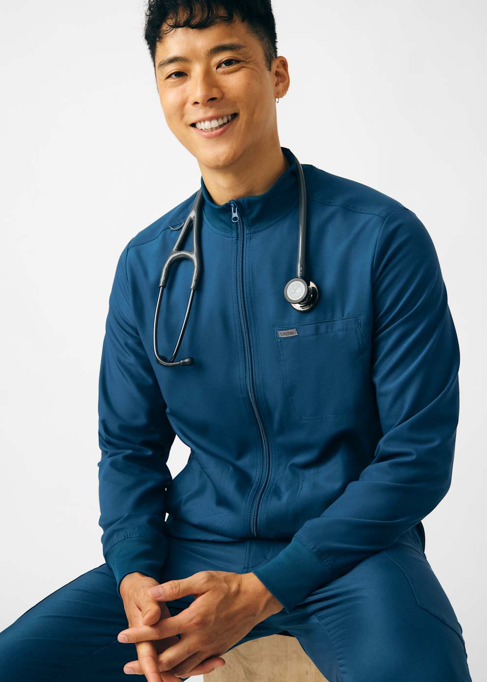 3-Pocket Zip-Front Men's Jacket | Scrubs & Beyond