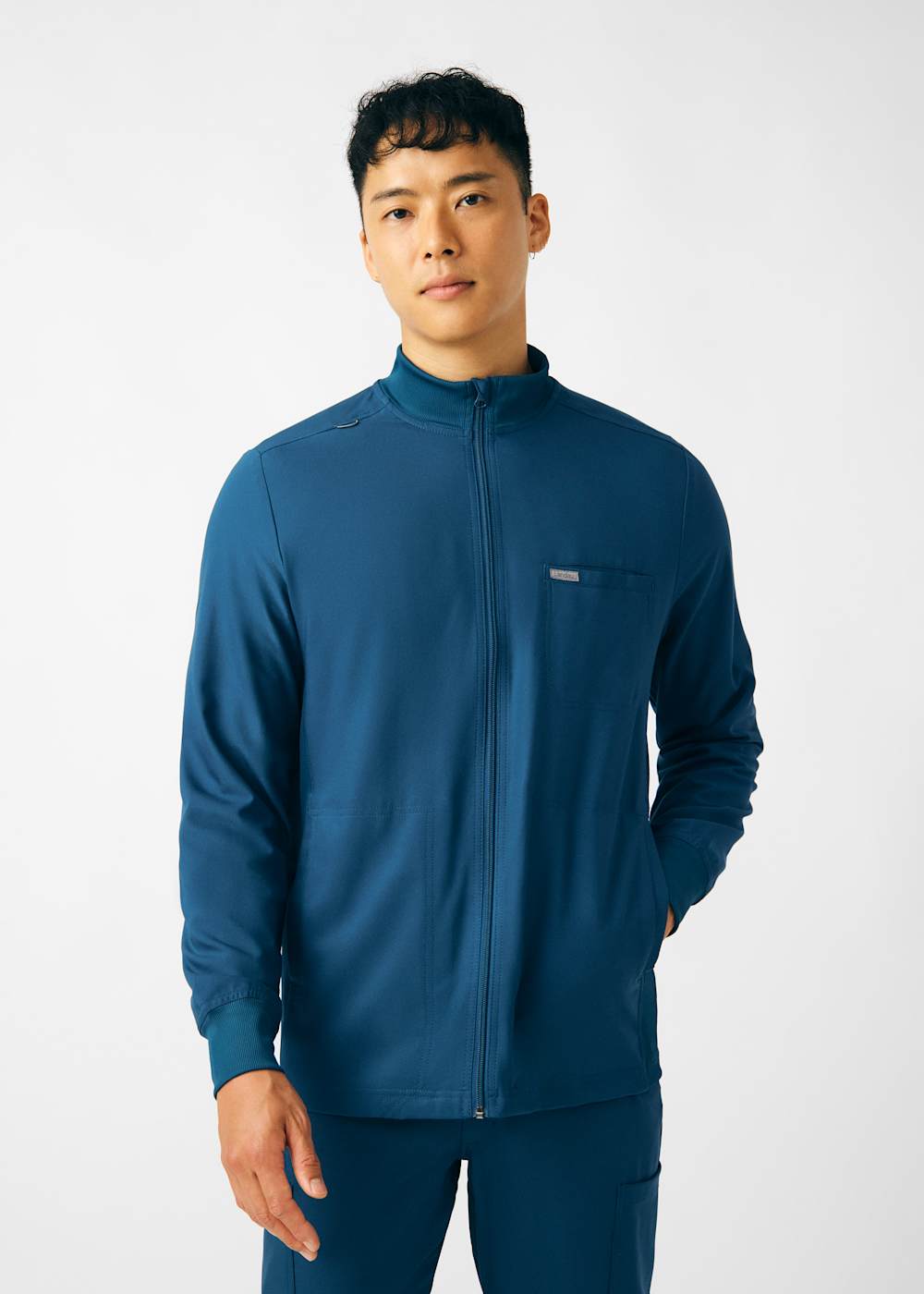 3-Pocket Zip-Front Men's Jacket | Scrubs & Beyond