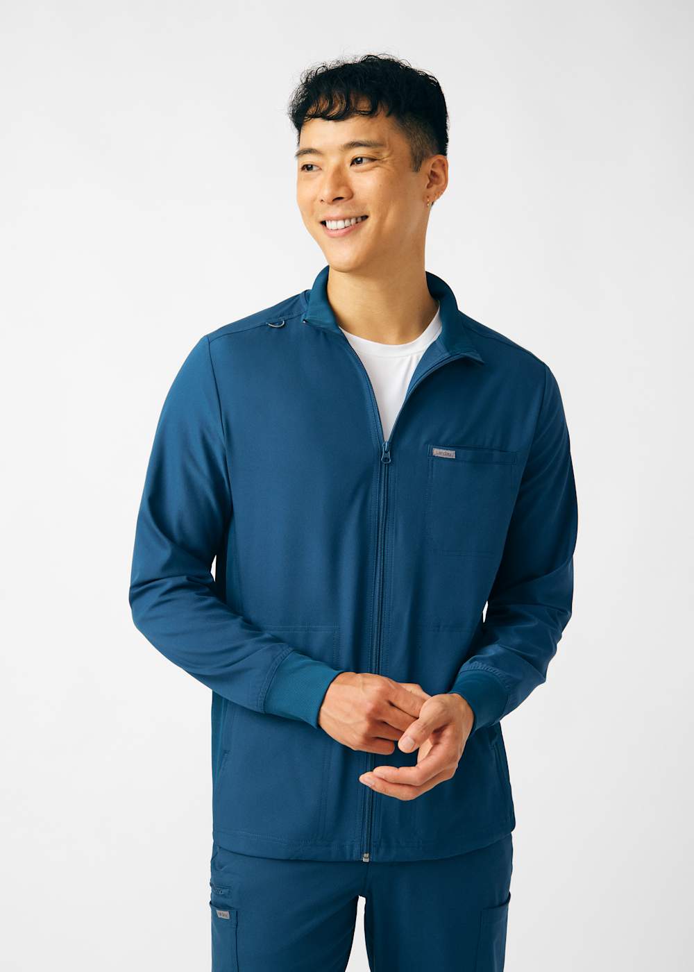 3-Pocket Zip-Front Men's Jacket | Scrubs & Beyond