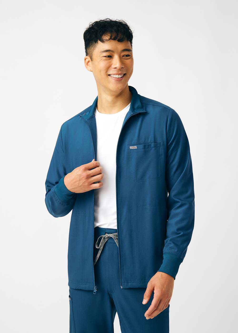 3-Pocket Zip-Front Men's Jacket | Scrubs & Beyond