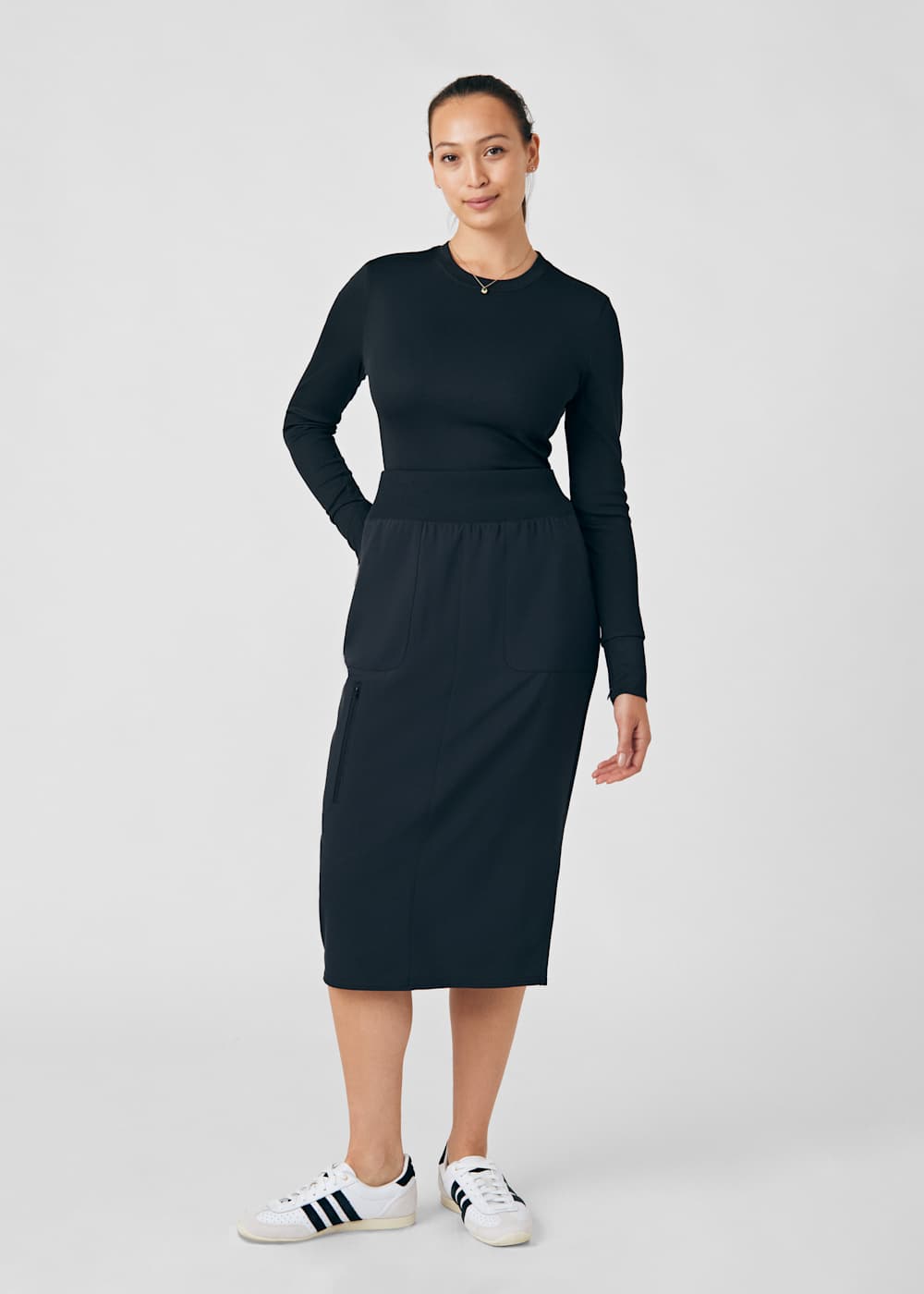 3-Pocket High Waisted Skirt