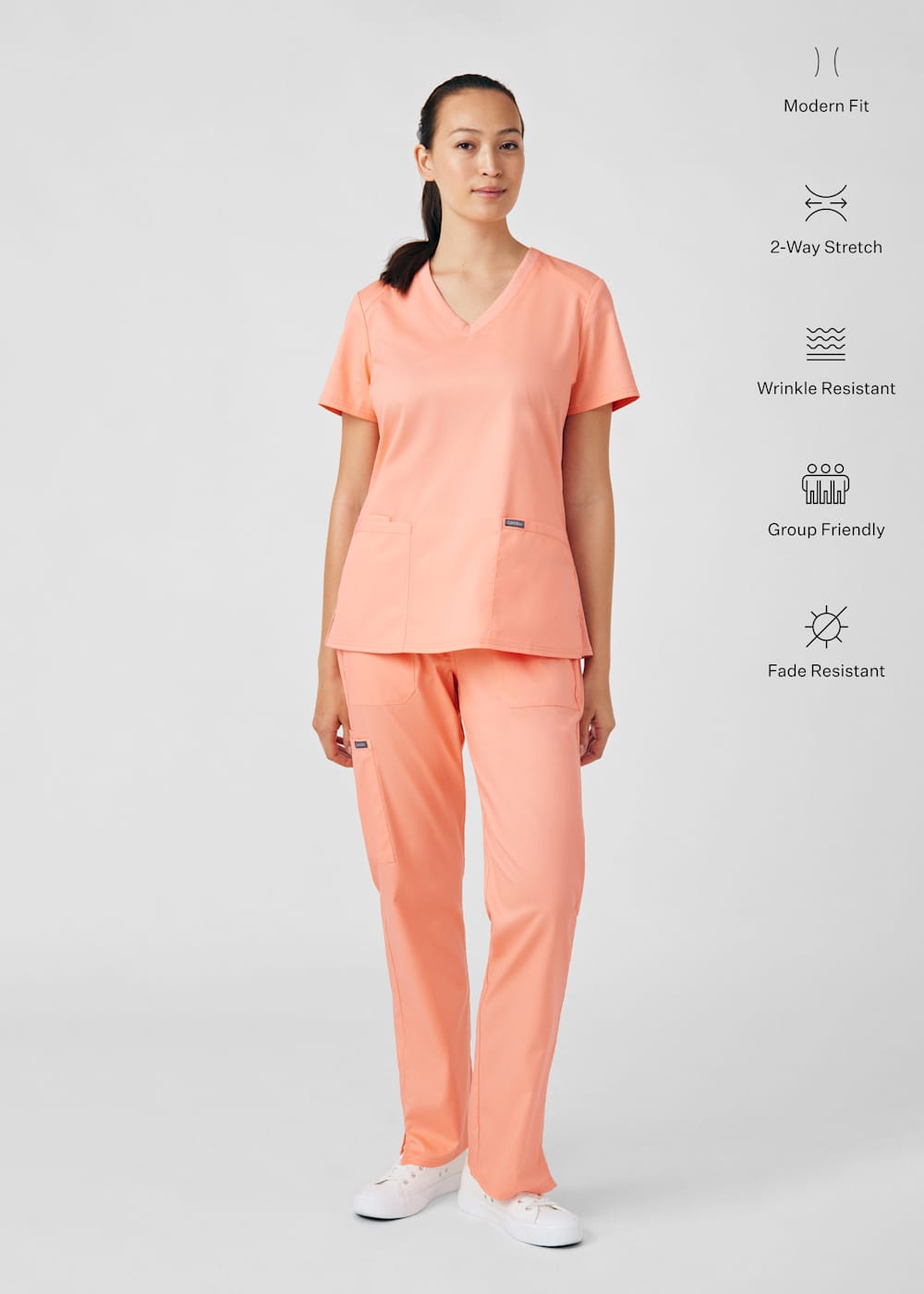 3-Pocket V-Neck Rib Knit Top