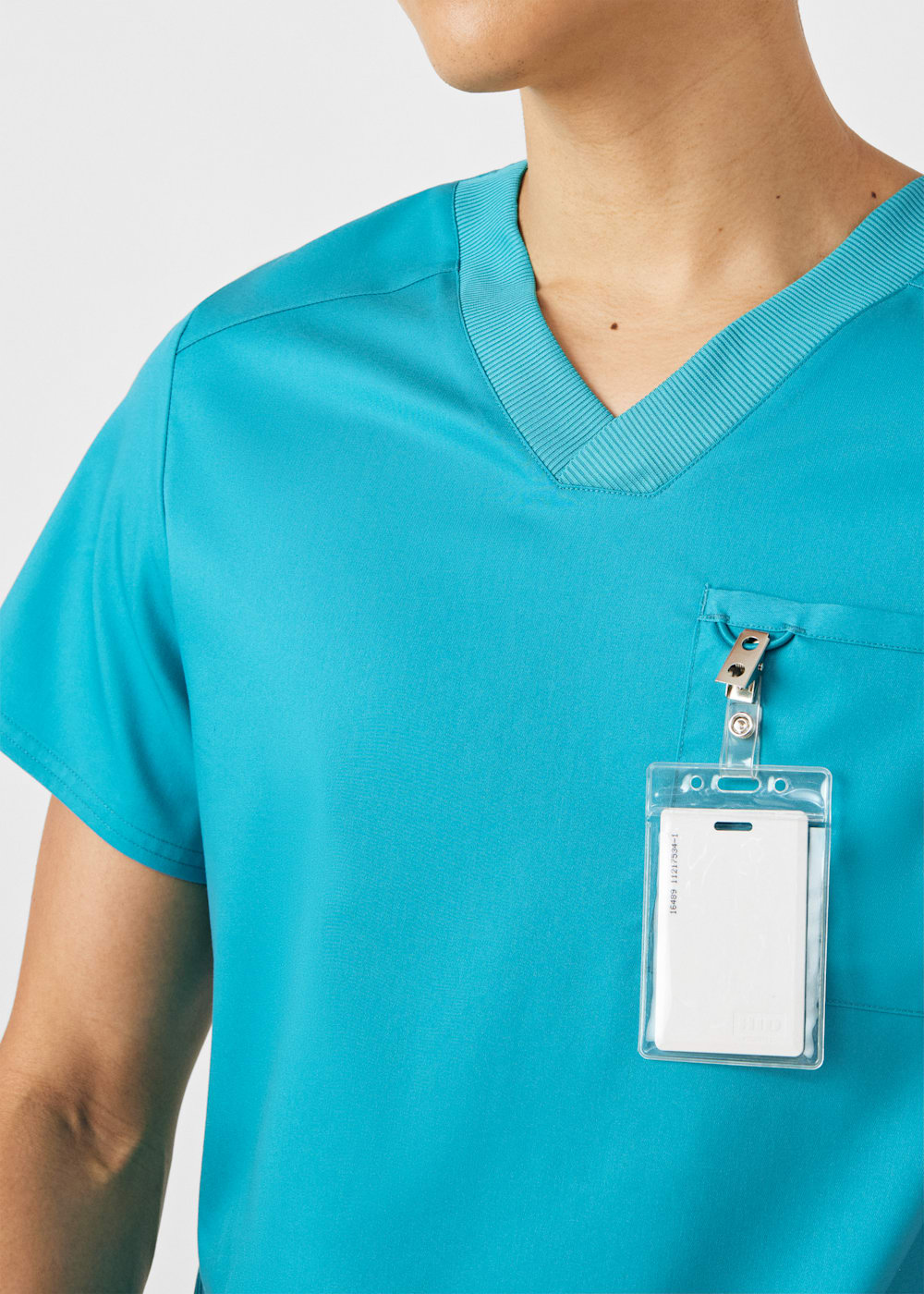 4-Pocket V-Neck Rib Knit Men's Top | Scrubs & Beyond