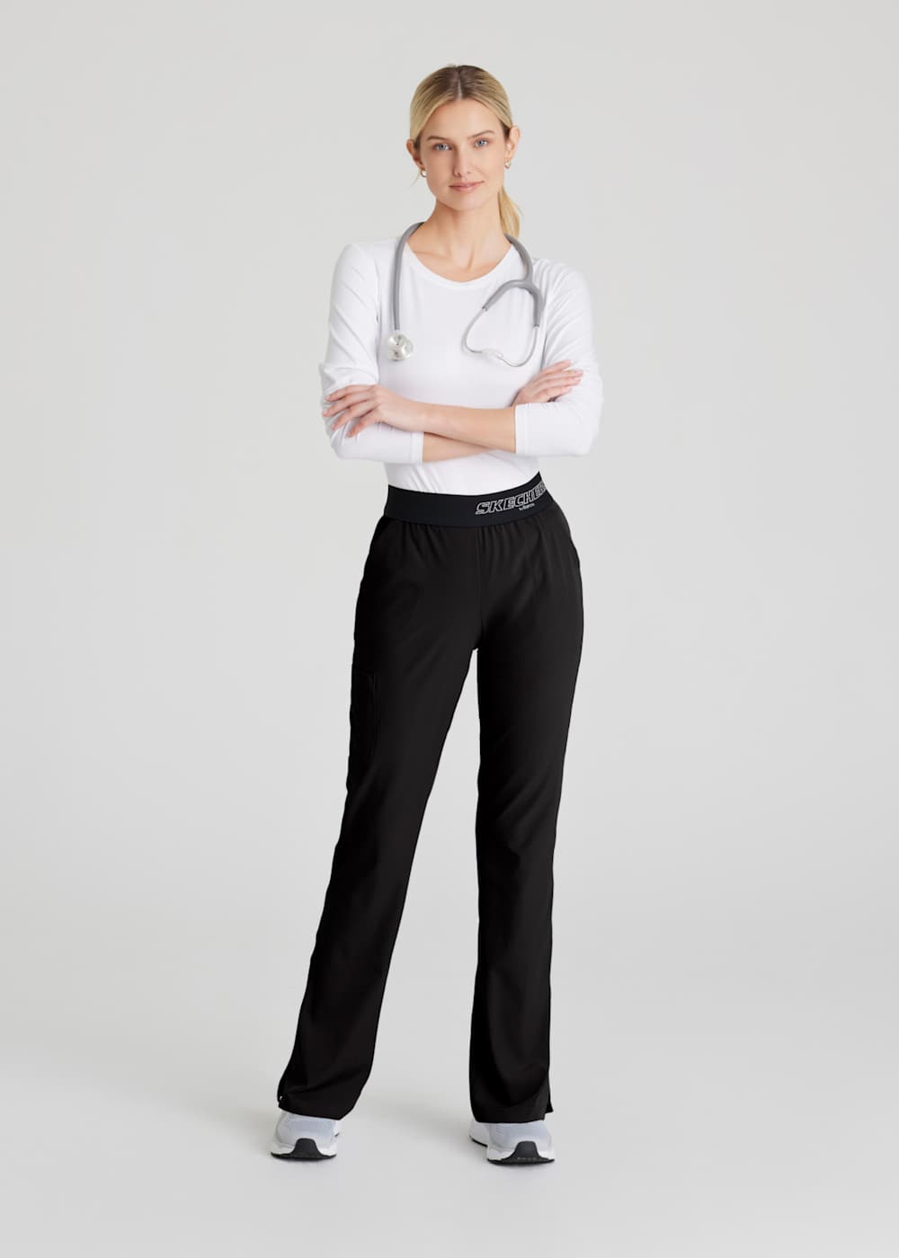 Skechers Vitality 3 Pocket Logo Waist Scrub Pants | Scrubs & Beyond