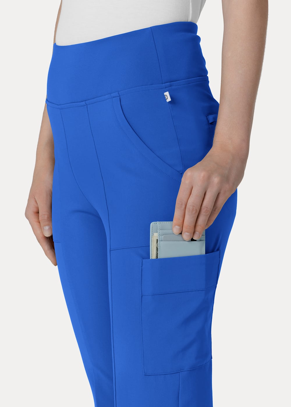 7-Pocket Front Slit Flare Pant | Scrubs & Beyond