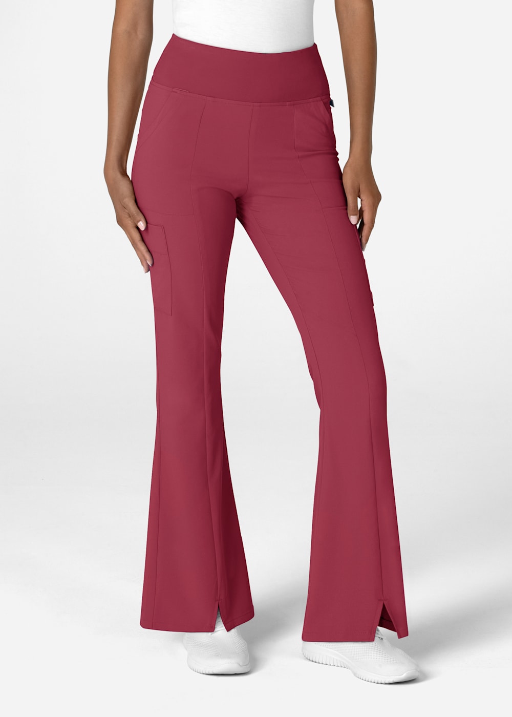 7-Pocket Front Slit Flare Pant | Scrubs & Beyond
