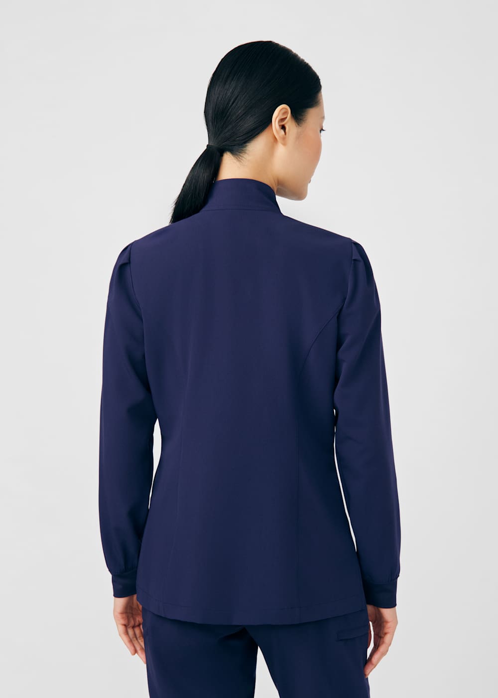2-Pocket Mock Neck Zip Jacket | Scrubs & Beyond 2-Pocket Mock Neck Zip Jacket | Scrubs & Beyond