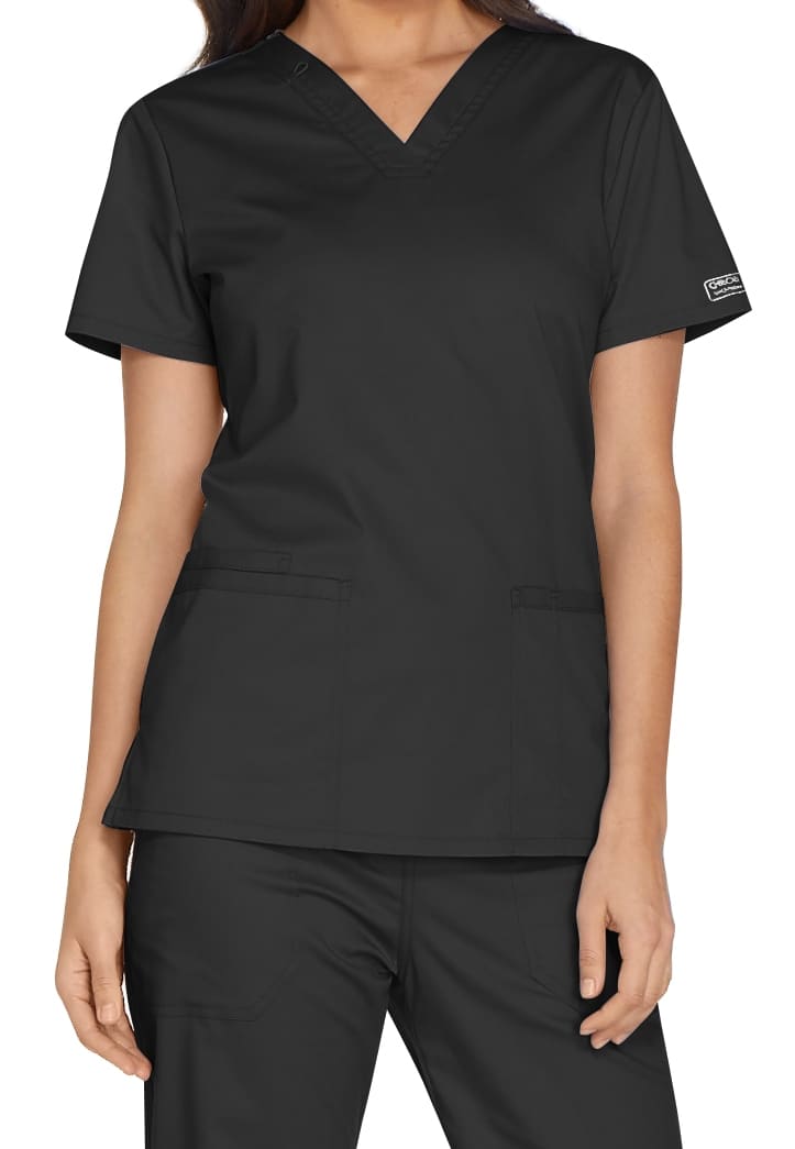 Cherokee Workwear Core Stretch V-neck Bungee Loop Scrubs Beyond - Main Image