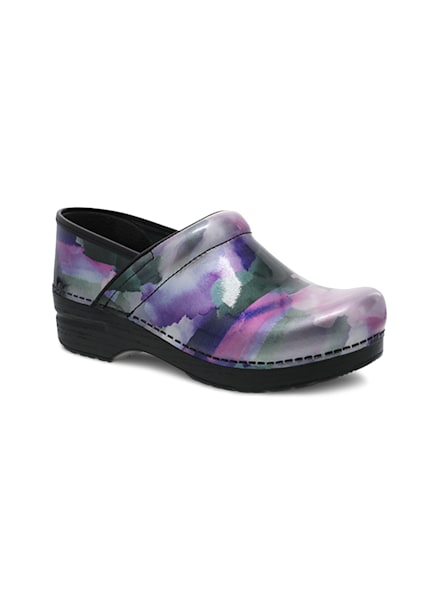 multi colored nursing clogs