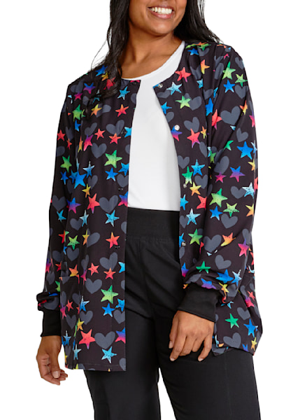 Patterned scrub jackets on sale