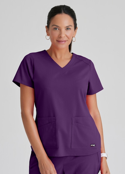 Eggplant scrub top hotsell