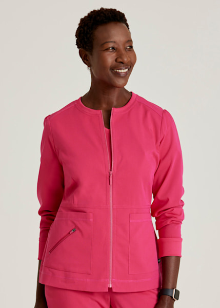 Solid on sale scrub jackets