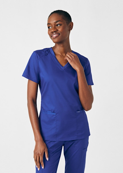 Galaxy blue scrub jacket discount
