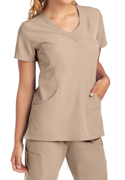 Tan scrub jacket clearance