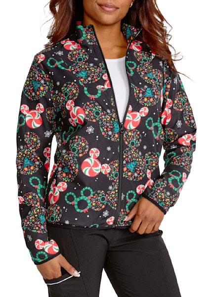 Holiday store scrub jackets