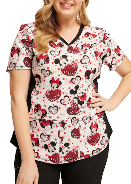 Cartoon scrub jackets top