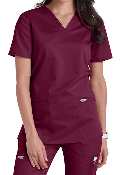 Wine colored scrub jacket on sale