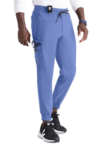 Grey's Anatomy Spandex Stretch Murphy Men's 5 Pocket Jogger Scrub