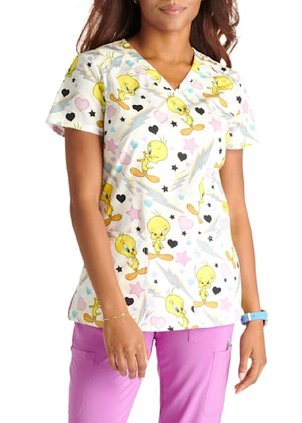 Clearance Tooniforms by Cherokee Women's Break Time Print Scrub