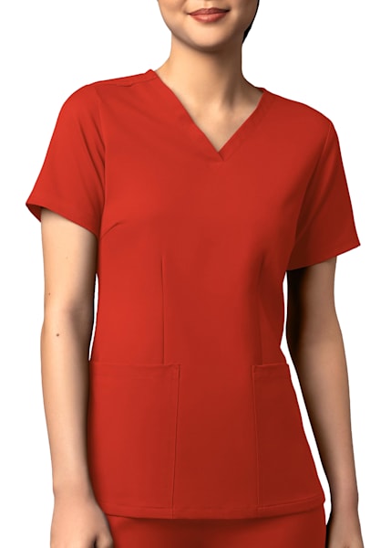 Skechers Reliance 3 Pocket Mock Wrap Scrub Top