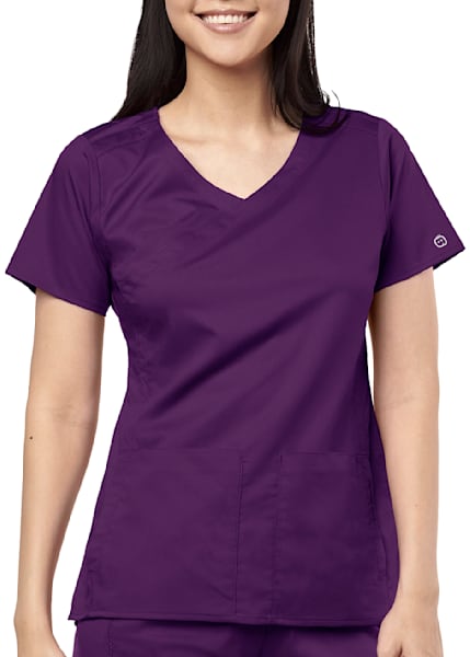 Skechers Reliance 3 Pocket Mock Wrap Scrub Top