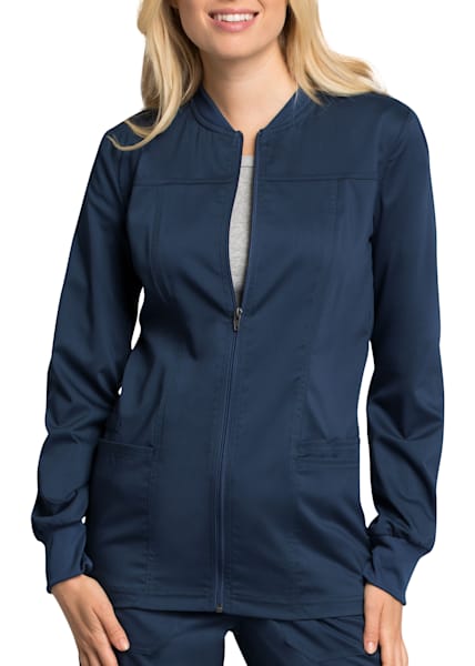 Keeping the Blues Alive Premiere Flex Full-Zip Scrub Jacket (Women