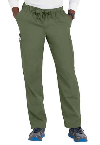 Cherokee Workwear Men's Drawstring Cargo Scrub Pants