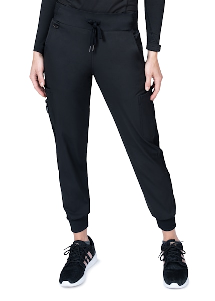 Black Elastic Joggers