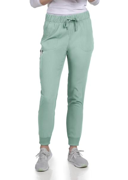 Peaches By Med Couture Seamed Jogger Scrub Pants