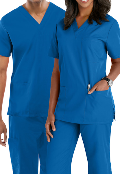 Women's Tuckable One-Pocket Scrub Top