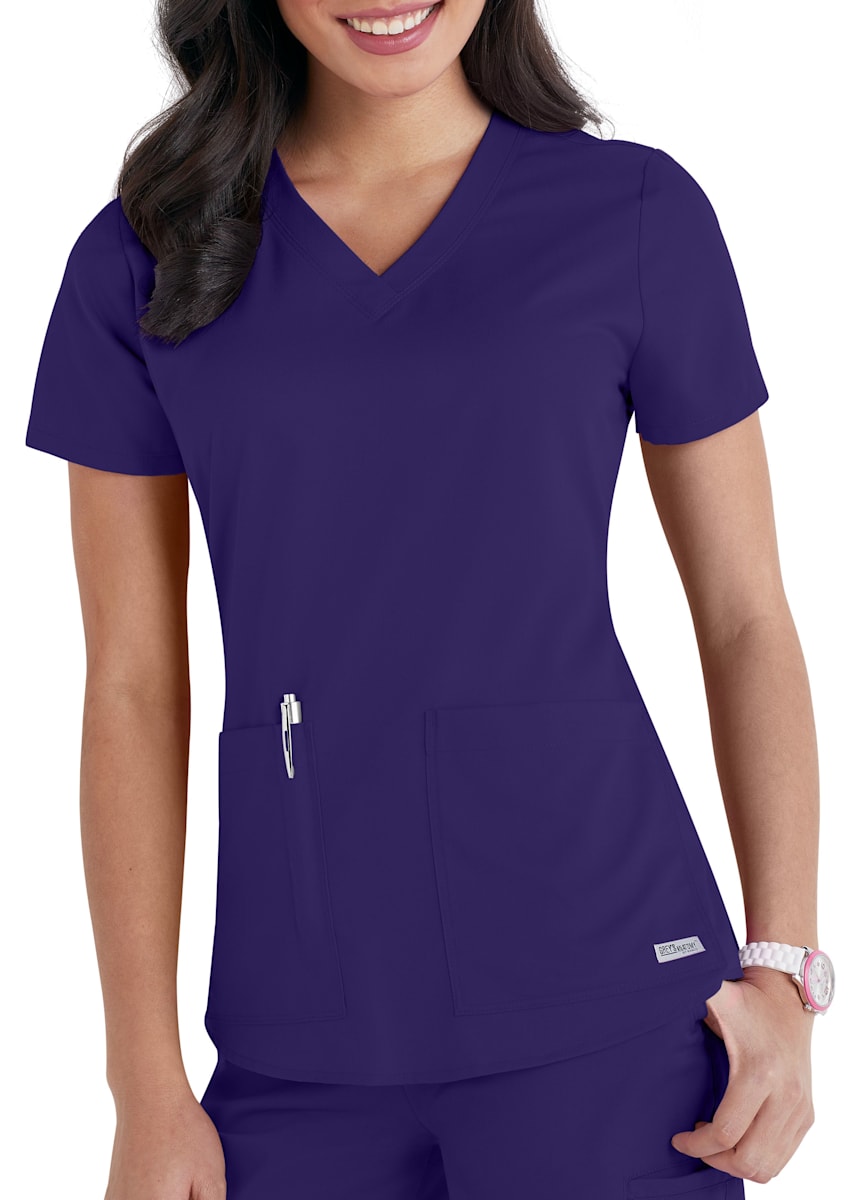 Grey's Anatomy Impact New Color Wisteria Purple  Medical scrubs fashion,  Medical scrubs outfit, Nurse fashion scrubs
