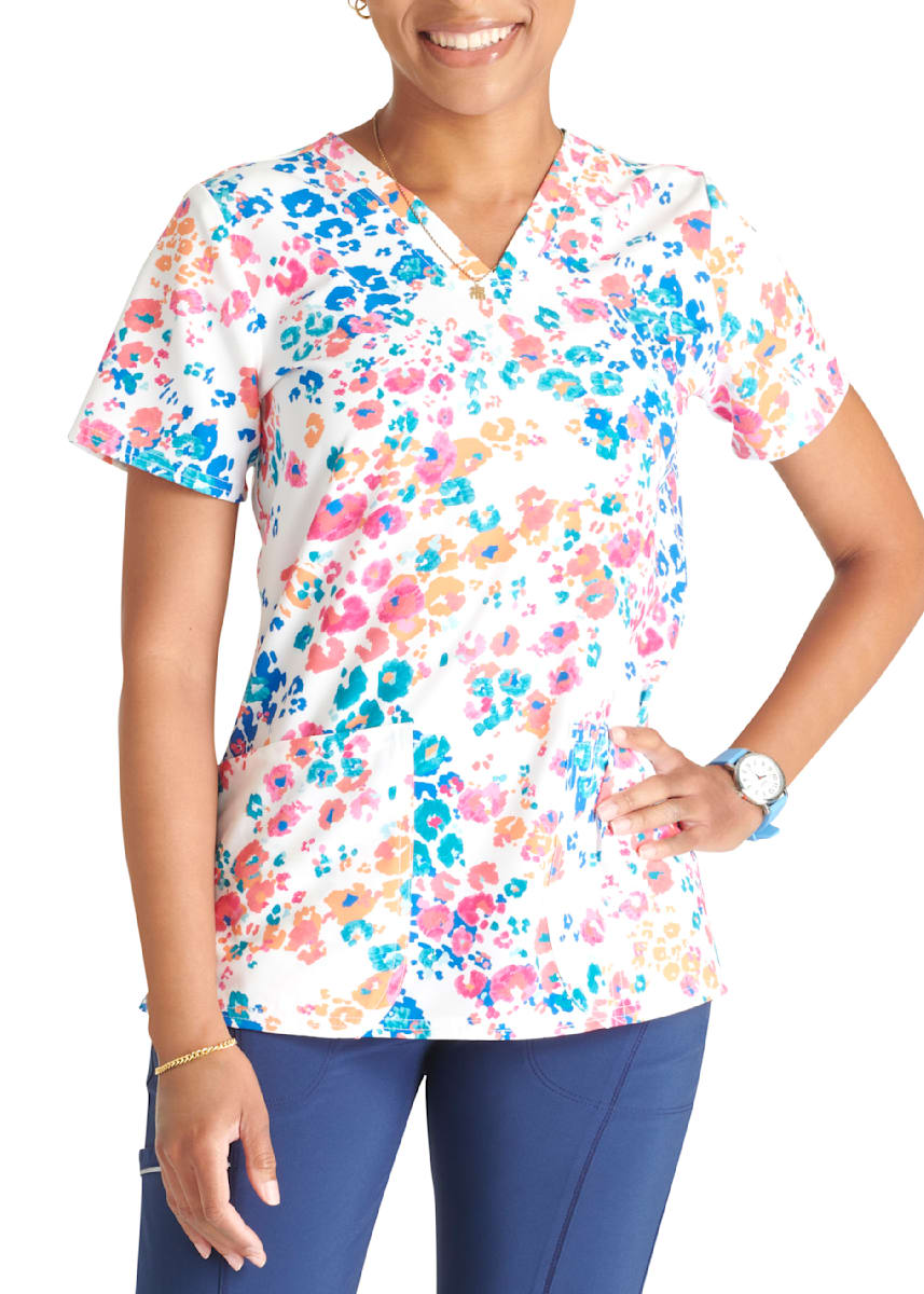 Women's Quarter Zip Notch Neck Scrub Top – USA Medical Supply