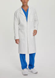 Knot button lab coat hotsell