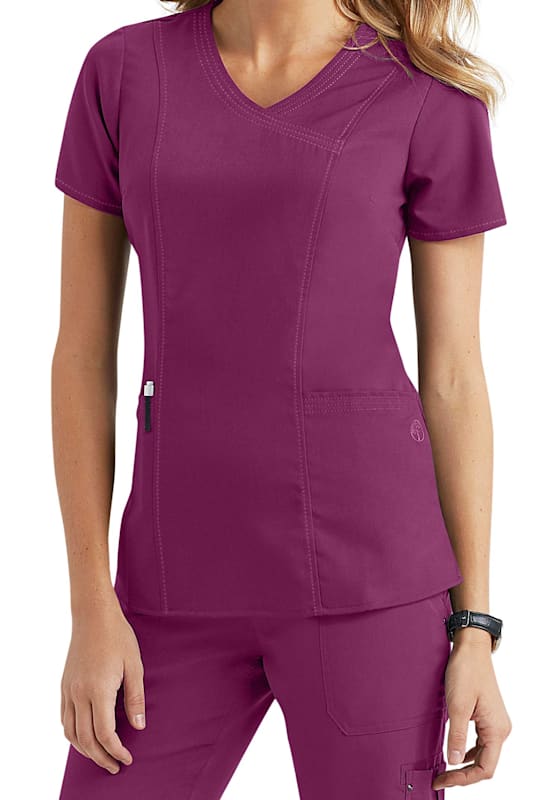 Purple label scrub tops hot sale