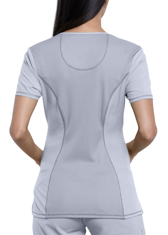 Infinity By Cherokee Solid Round Neck Scrub Tops With Certainty