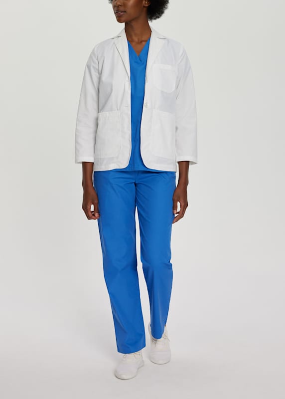 Landau Women s Consultation Length Lab Coats Scrubs Beyond