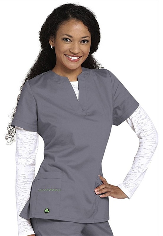 Crocs Vicki Notched V neck Scrub Tops Scrubs Beyond Scrubs