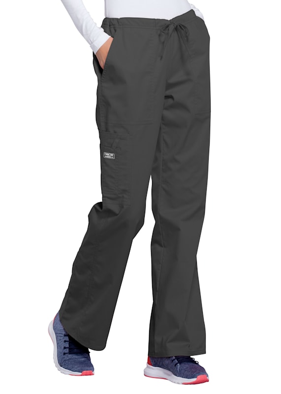 Cherokee WW Core Stretch Mid Rise Pull-On Pant Cargo Pant PLUS SIZE TALL