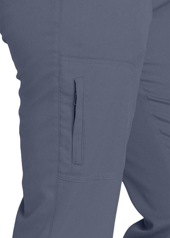 Grey Six Pockets Cargo Pants