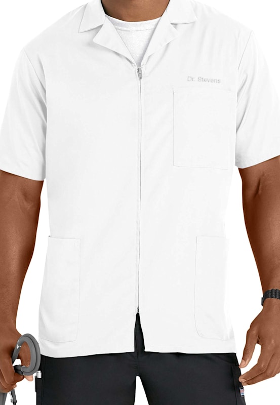 Cherokee short sleeve scrub jacket hot sale
