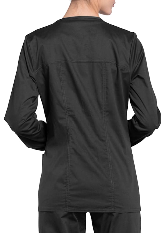 WOMEN’S ULTRA SOFT STRETCH FRONT ZIP WARM-UP SCRUB JACKET (STYLE# 5200)