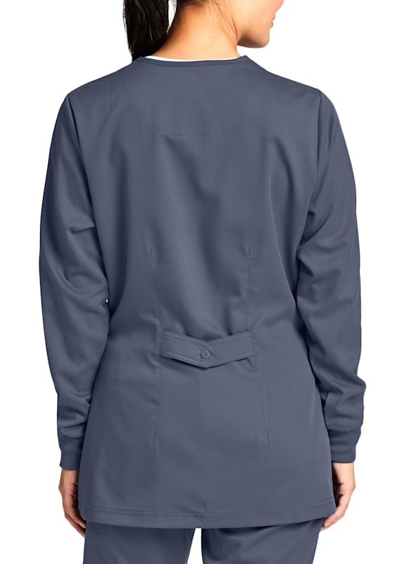 Grey's anatomy 4 pocket snap front scrub jackets cheap