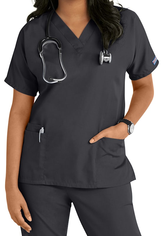Cherokee Workwear V Neck Scrub Tops Scrubs Beyond