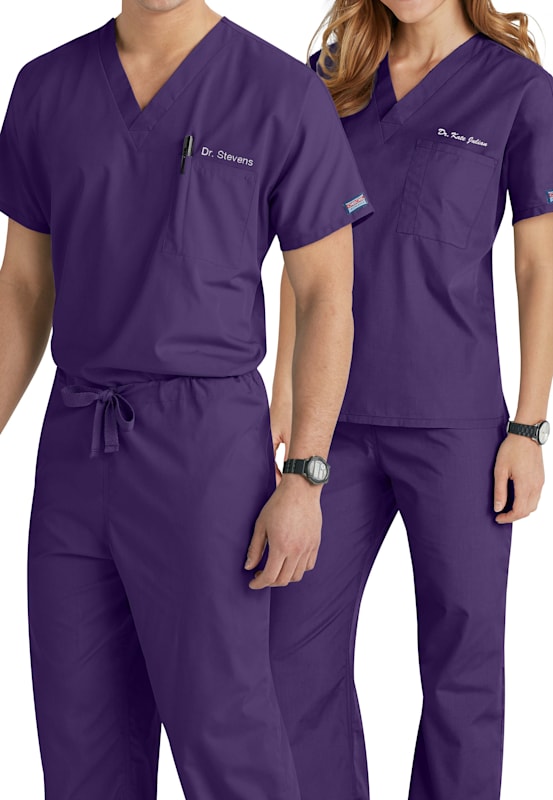 eggplant infinity scrubs