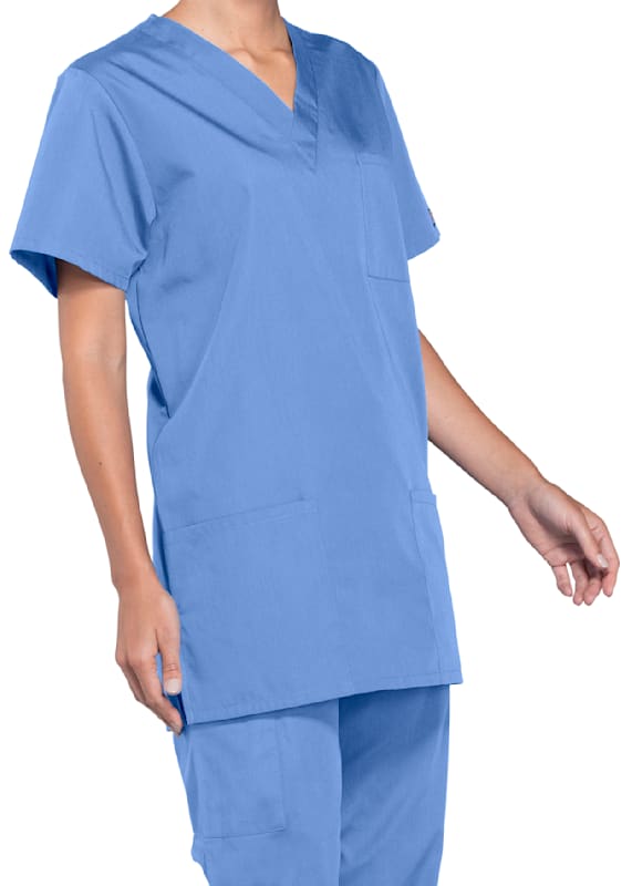 Cherokee Workwear 4876 Unisex Scrub Top, Unisex Scrubs at