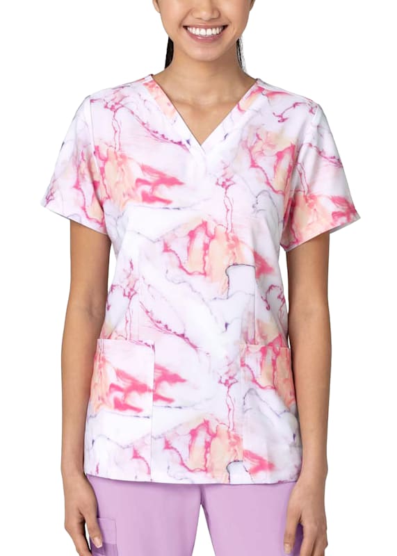 Wonderwink print scrub tops hot sale