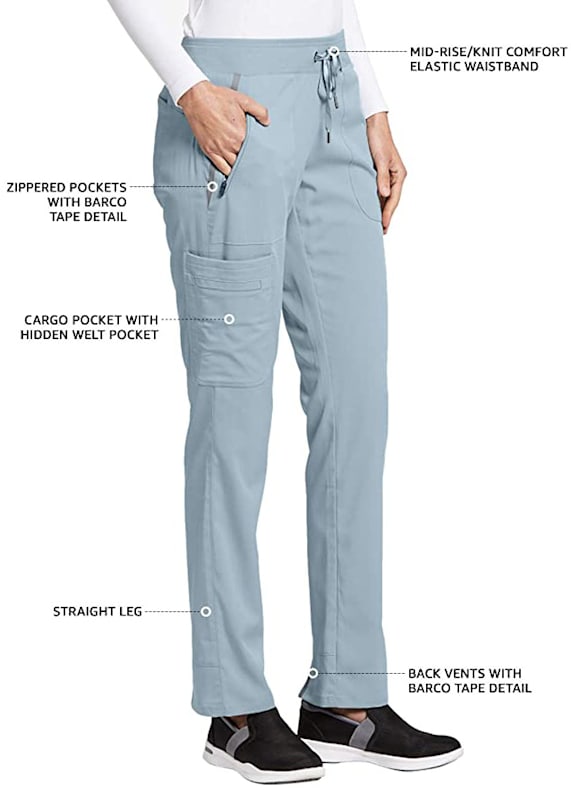 Blue Pocket Detail Cargo Pants