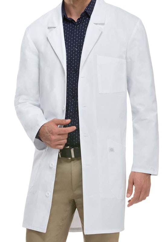 Dickies Unisex 37 Inch Lab Coat With Tablet Pocket Scrubs Beyond