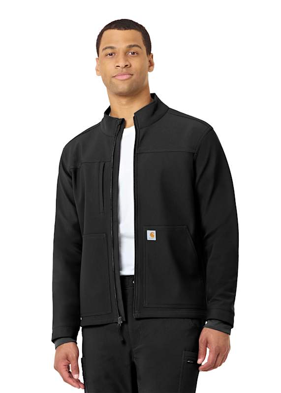 Carhartt Rugged Flex Men's 3 Pocket Bonded Fleece Jacket, Scrubs & Beyond