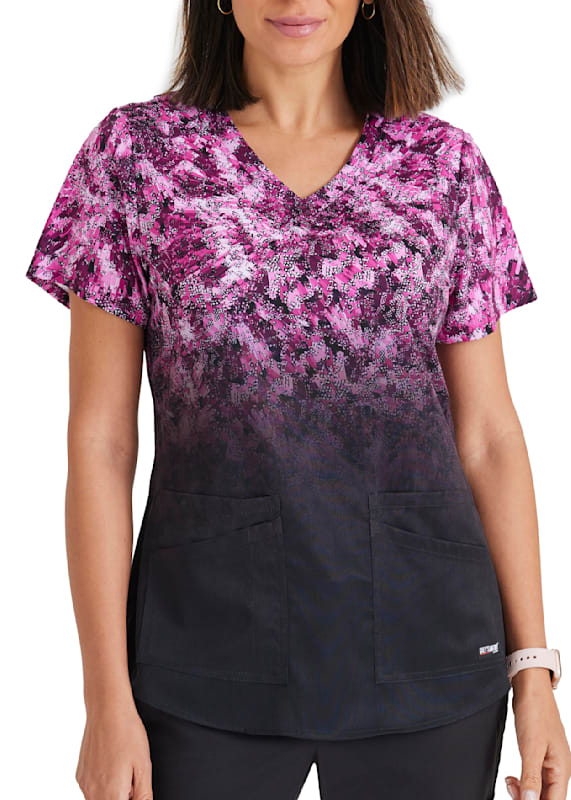 Grey's anatomy deals print scrub tops